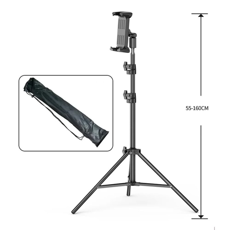 Adjustable Tripod Floor Stand HeavyDuty Tablet Phone Support 6
