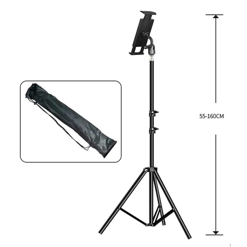Adjustable Tripod Floor Stand HeavyDuty Tablet Phone Support 7
