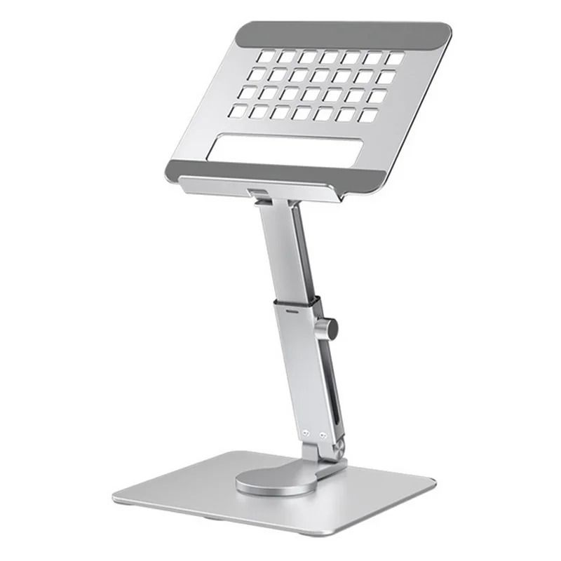Aluminum Desktop Tablet Stand HeavyDuty 360 Rotating Riser 8