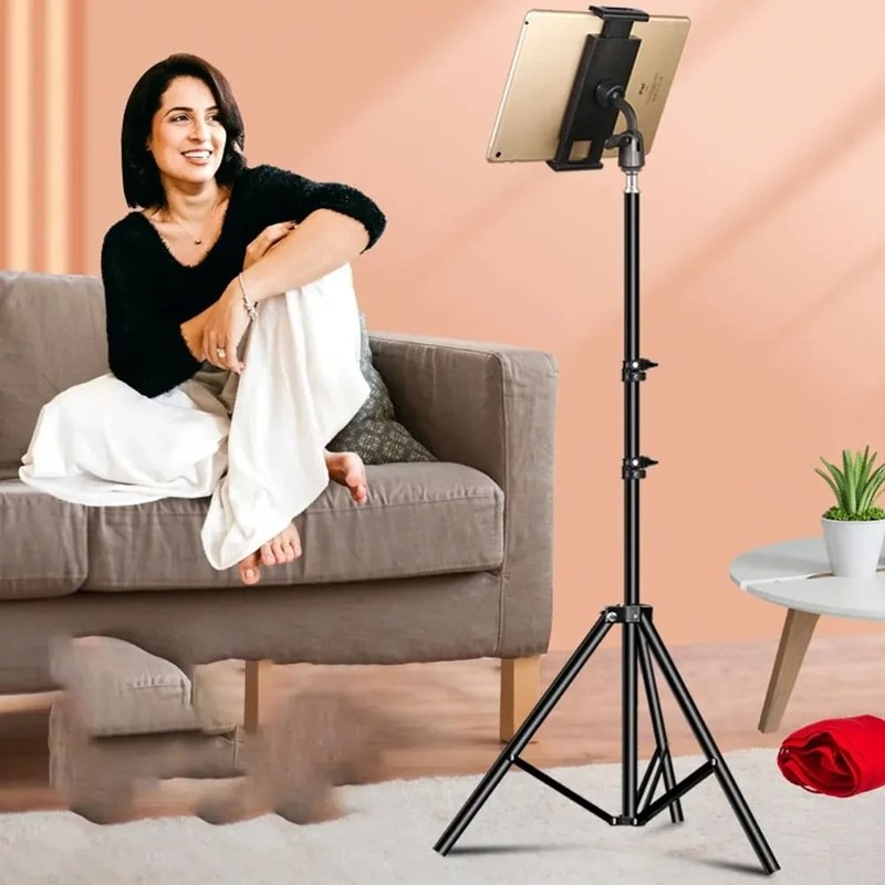 Aluminum Tablet Tripod HighReach HeavyDuty Floor Mount 2