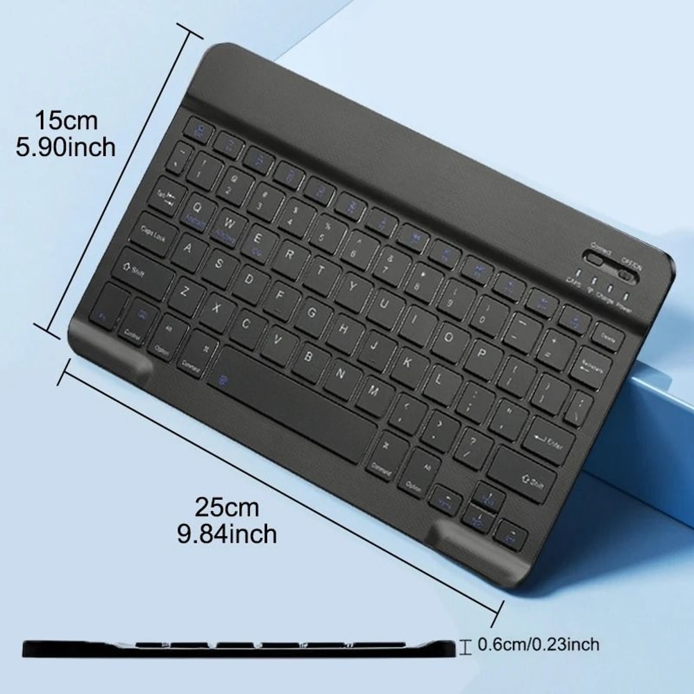 Slim Wireless Bluetooth Keyboard Universal Rechargeable Portable Deck 5