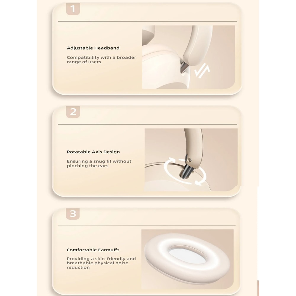 OverEar Wireless Headphones HighFidelity Bluetooth 53 Sport Gaming Headset 5