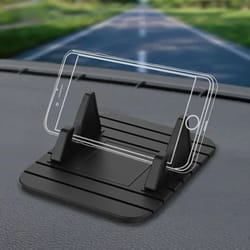 silicone dashboard mount – universal non-slip gps & phone bracket