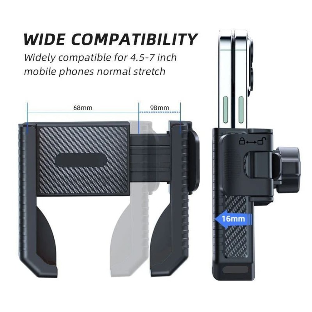 Shockproof Bike Motorcycle Mount HeavyDuty Handlebar Phone Holder 2