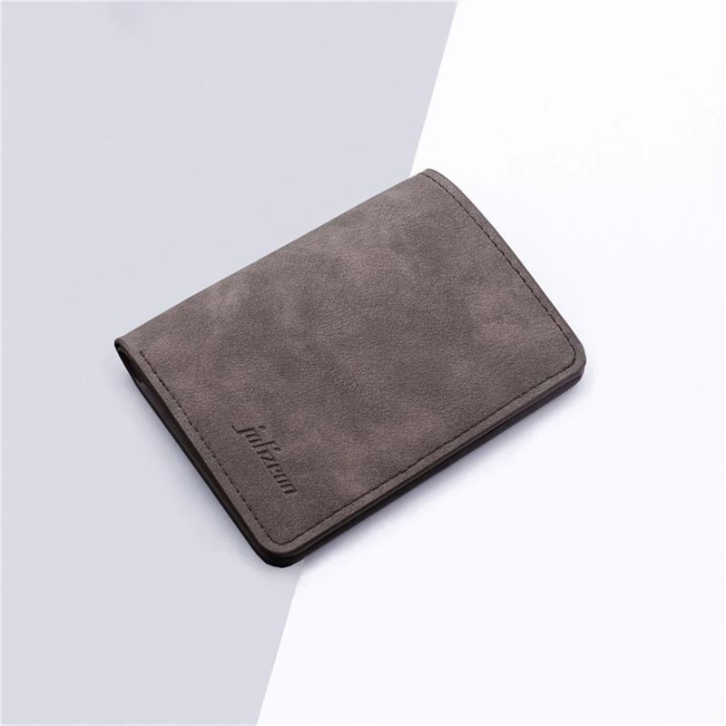 Mini Thin Vertical Wallet Slim PU Leather Card Holder Coin Pouch 11