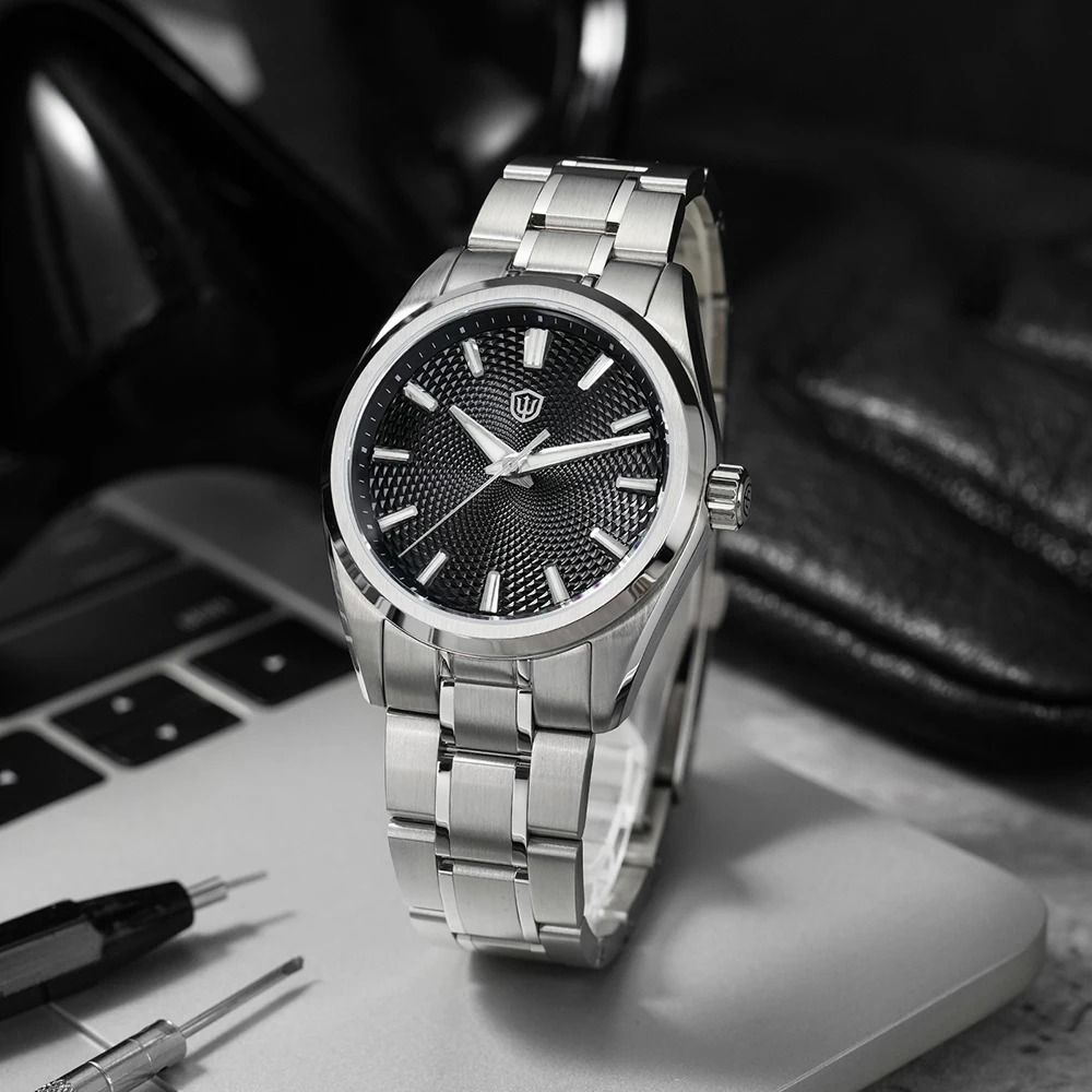 Guilloche Dial Quartz Watch HighPrecision Sweep Movement Luxury Timepiece 1