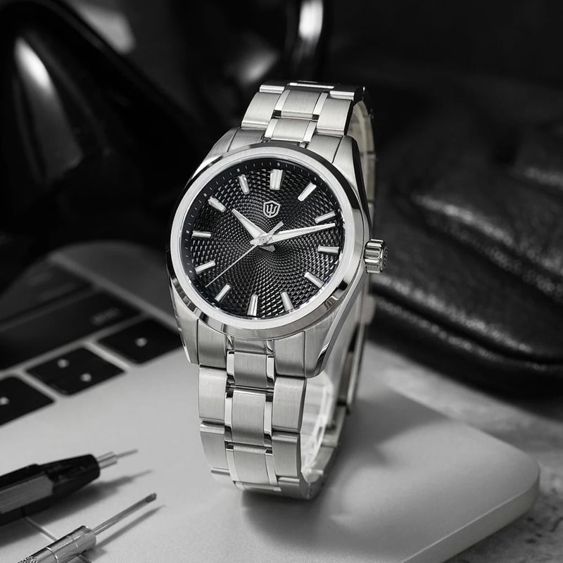 Guilloche Dial Quartz Watch HighPrecision Sweep Movement Luxury Timepiece 1