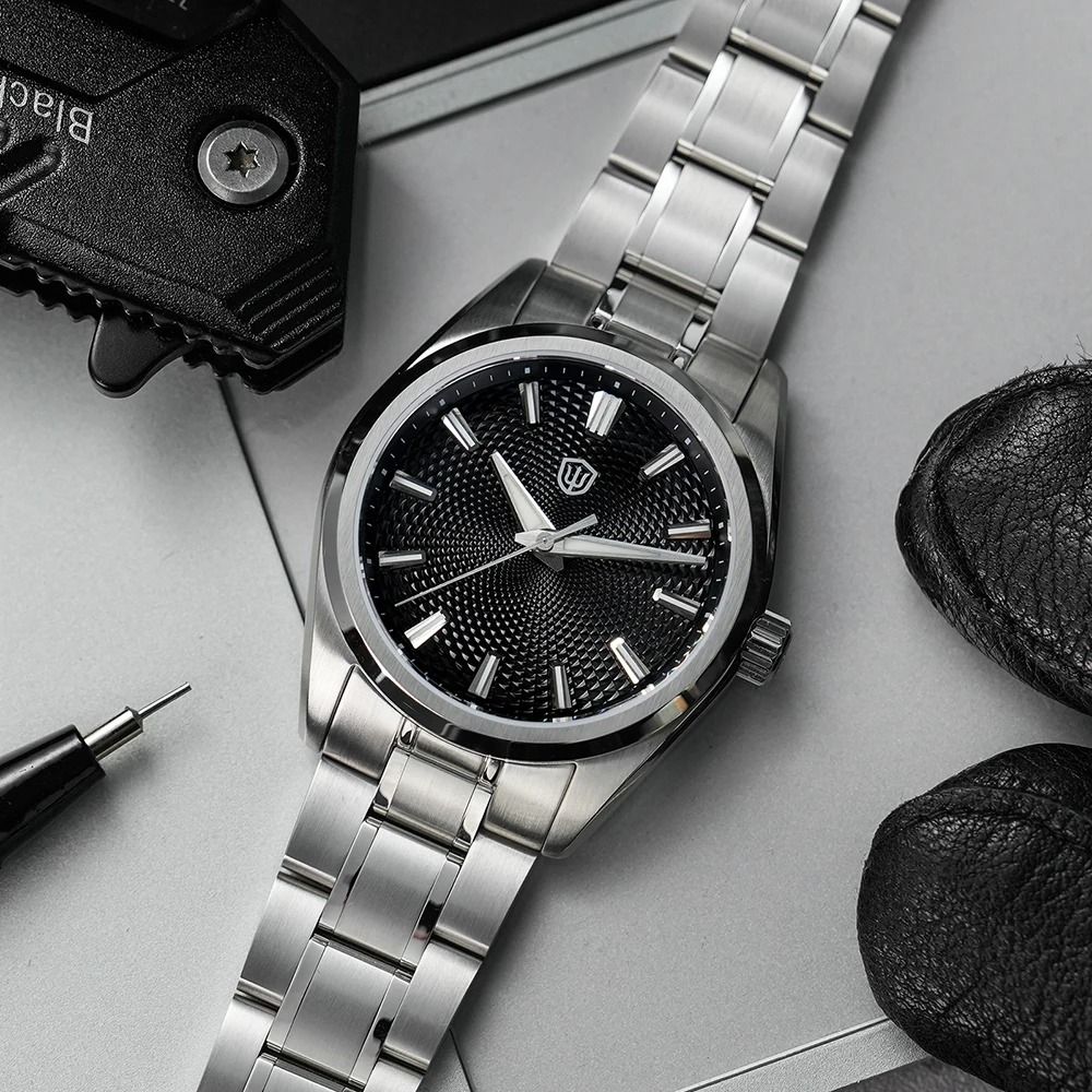 Guilloche Dial Quartz Watch HighPrecision Sweep Movement Luxury Timepiece 3