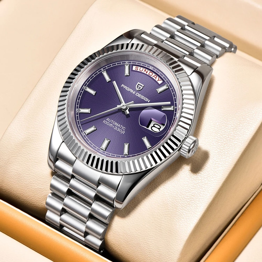 Automatic DayDate Mechanical Watch Luxury NH36A Movement Sapphire Timepiece 2