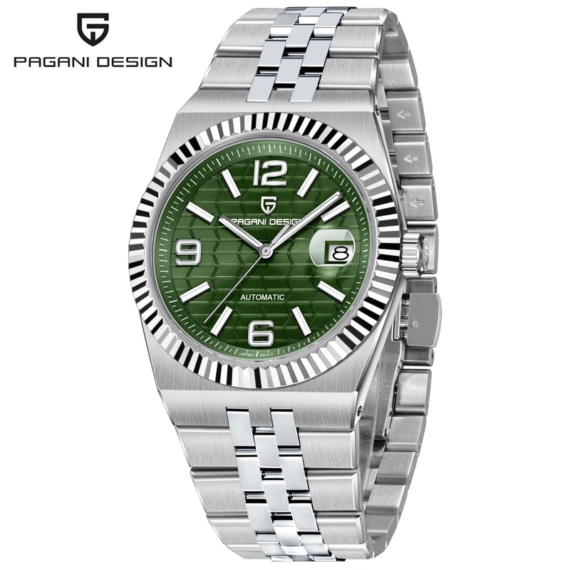 3D Rhombus Dial Automatic Watch HighPrecision Mechanical Stainless Steel Timepiece 7