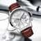 Luxury Chronograph Sport Watch Business Casual Leather Date Timepiece 1