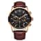 Luxury Chronograph Sport Watch Business Casual Leather Date Timepiece 8