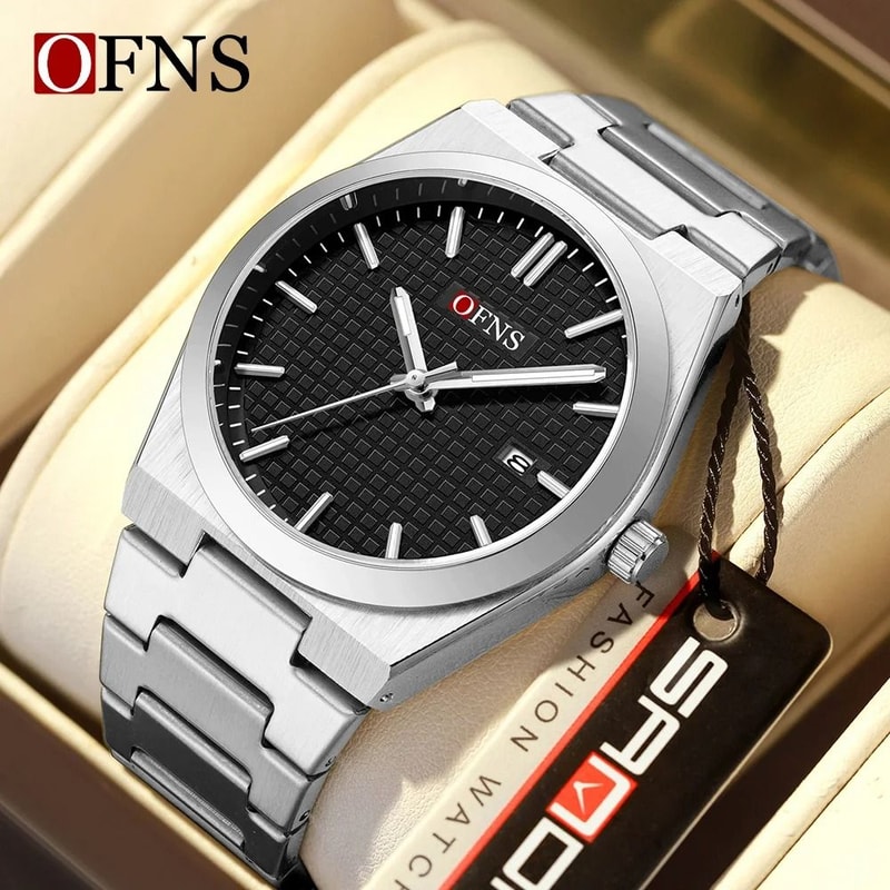 Business Quartz Watch Waterproof Luminous Single Calendar Fashion Timepiece 0