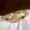 Luxury Elegant Amber Jewelry Watch Vintage Gold Bracelet Oval Timepiece 3