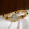 Luxury Elegant Amber Jewelry Watch Vintage Gold Bracelet Oval Timepiece 5
