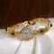 Luxury Elegant Amber Jewelry Watch Vintage Gold Bracelet Oval Timepiece 5