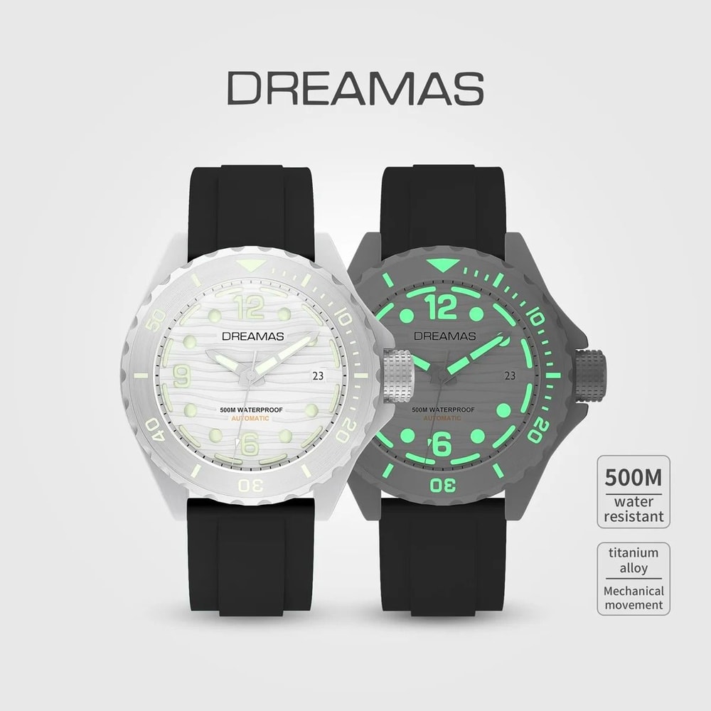 Extreme Depth Diving Watch Japanese Mechanical Movement 500m Waterproof Timepiece 1