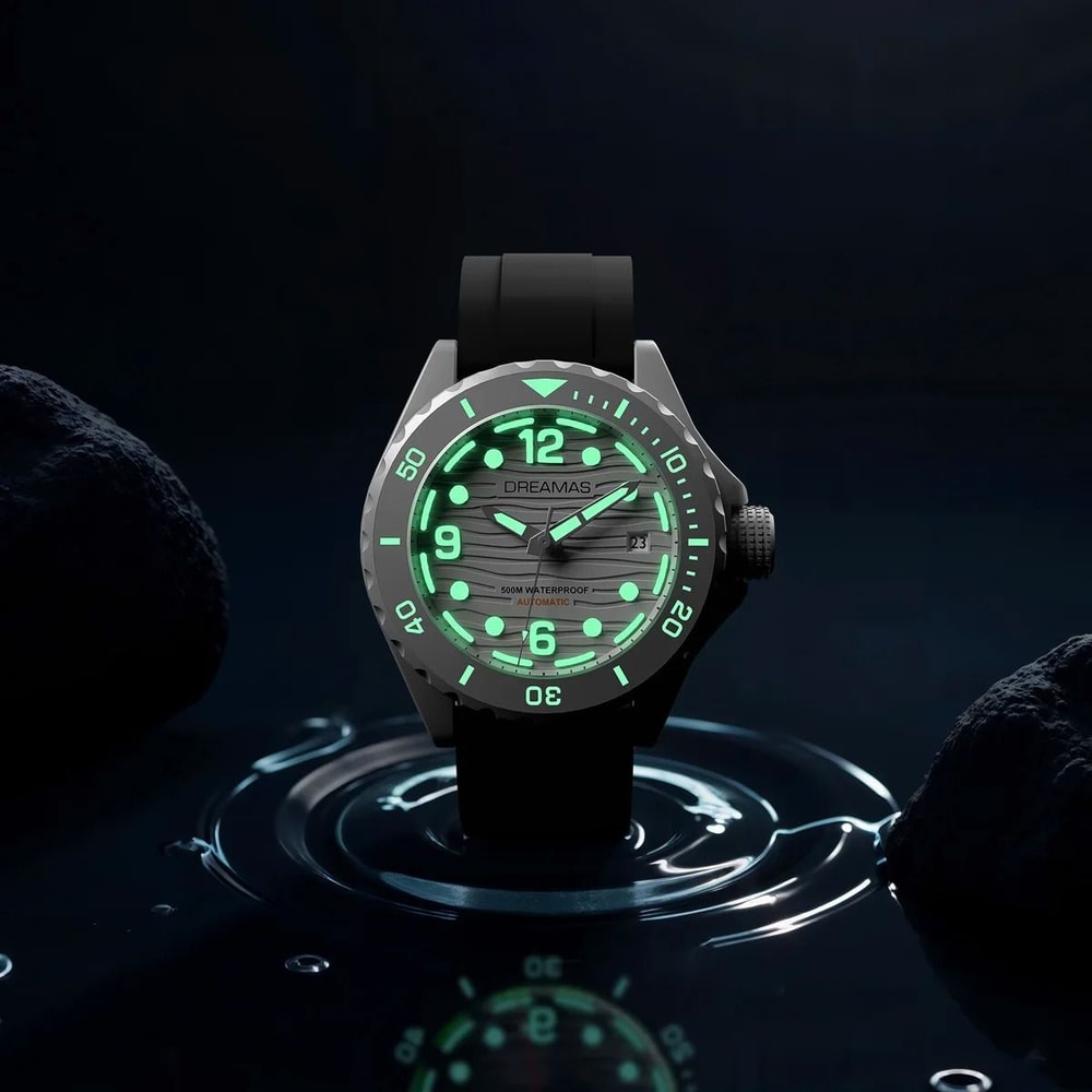 Extreme Depth Diving Watch Japanese Mechanical Movement 500m Waterproof Timepiece 0