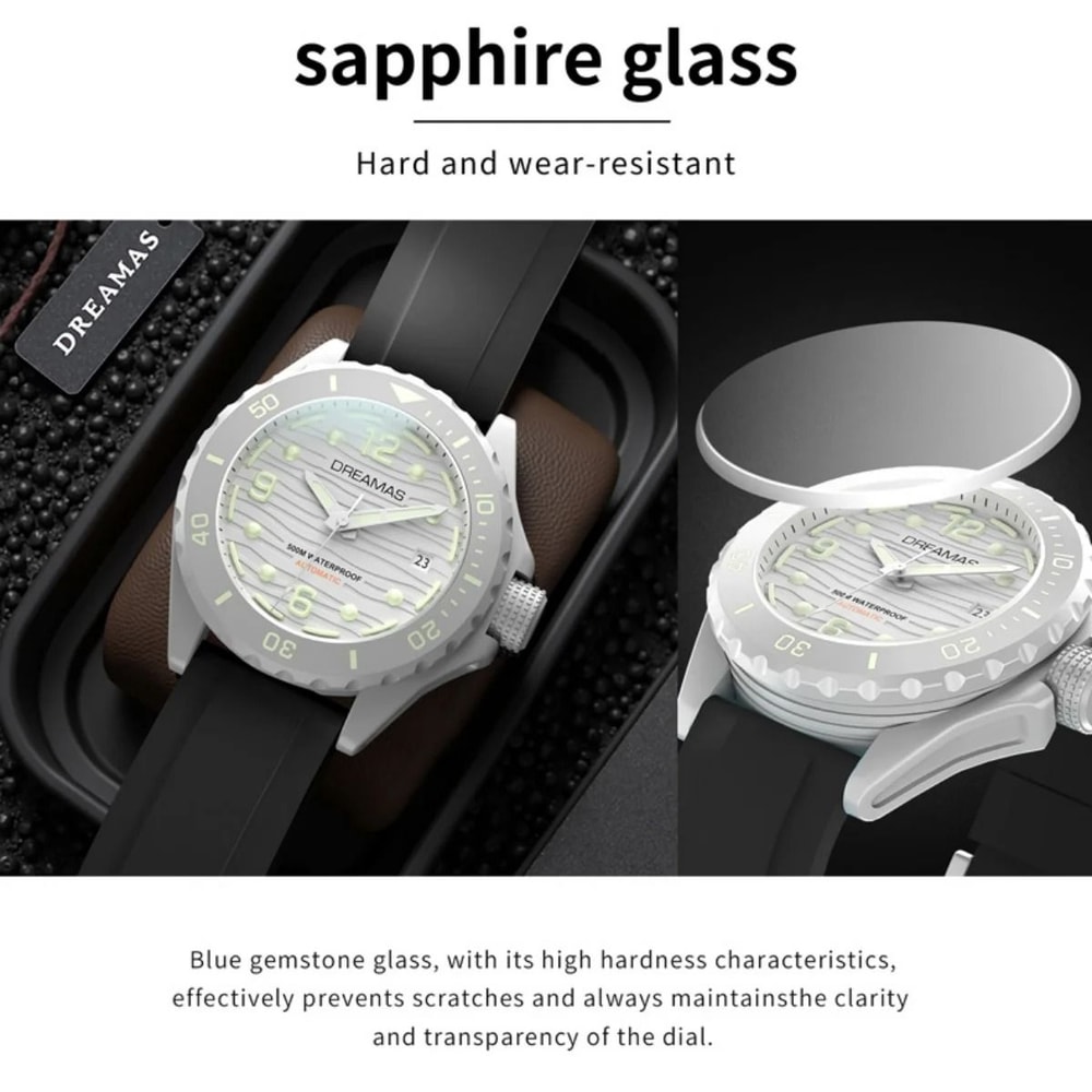 Extreme Depth Diving Watch Japanese Mechanical Movement 500m Waterproof Timepiece 5