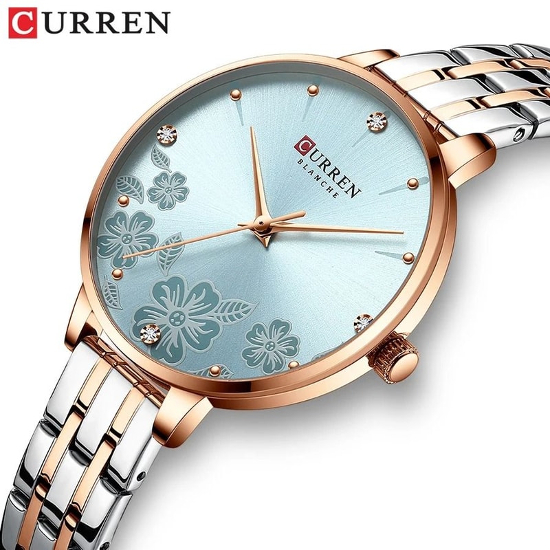 UltraThin Fashion Wristwatch Minimalist Stainless Steel Romantic Dress Watch 0