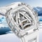 Skeleton Mechanical Timepiece Luxury Sapphire Glass Stainless Steel Waterproof Watch 1