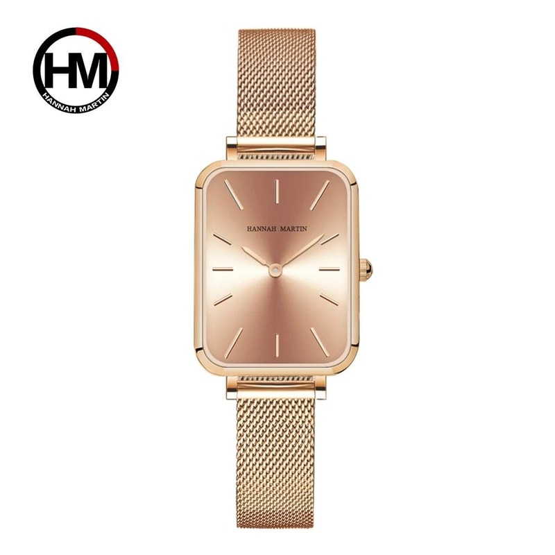 Elegant Square Mesh Strap Watch 9
