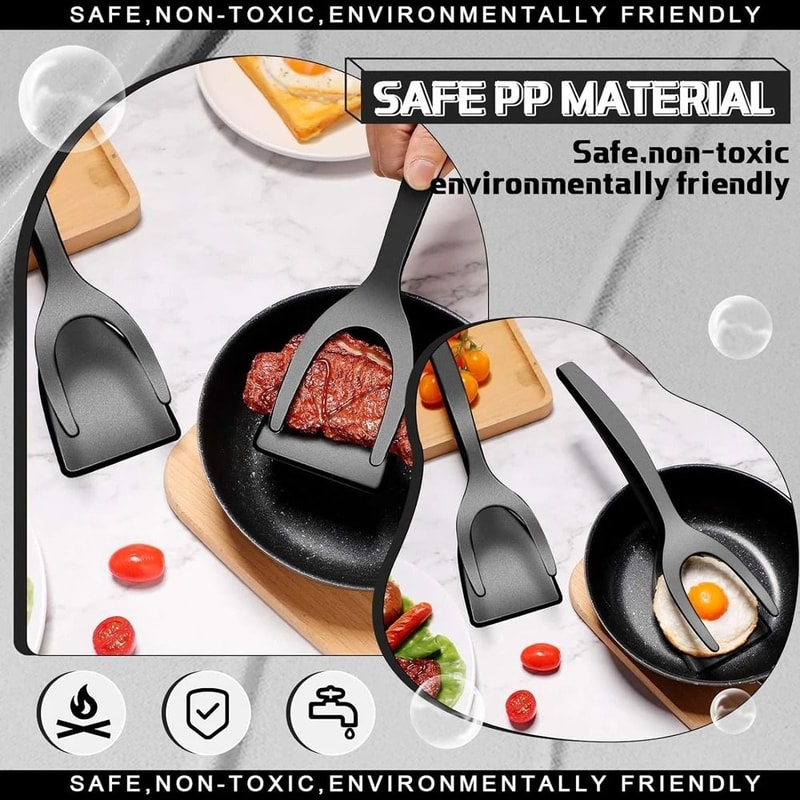 2in1 Grip And Flip Spatula Tongs 2