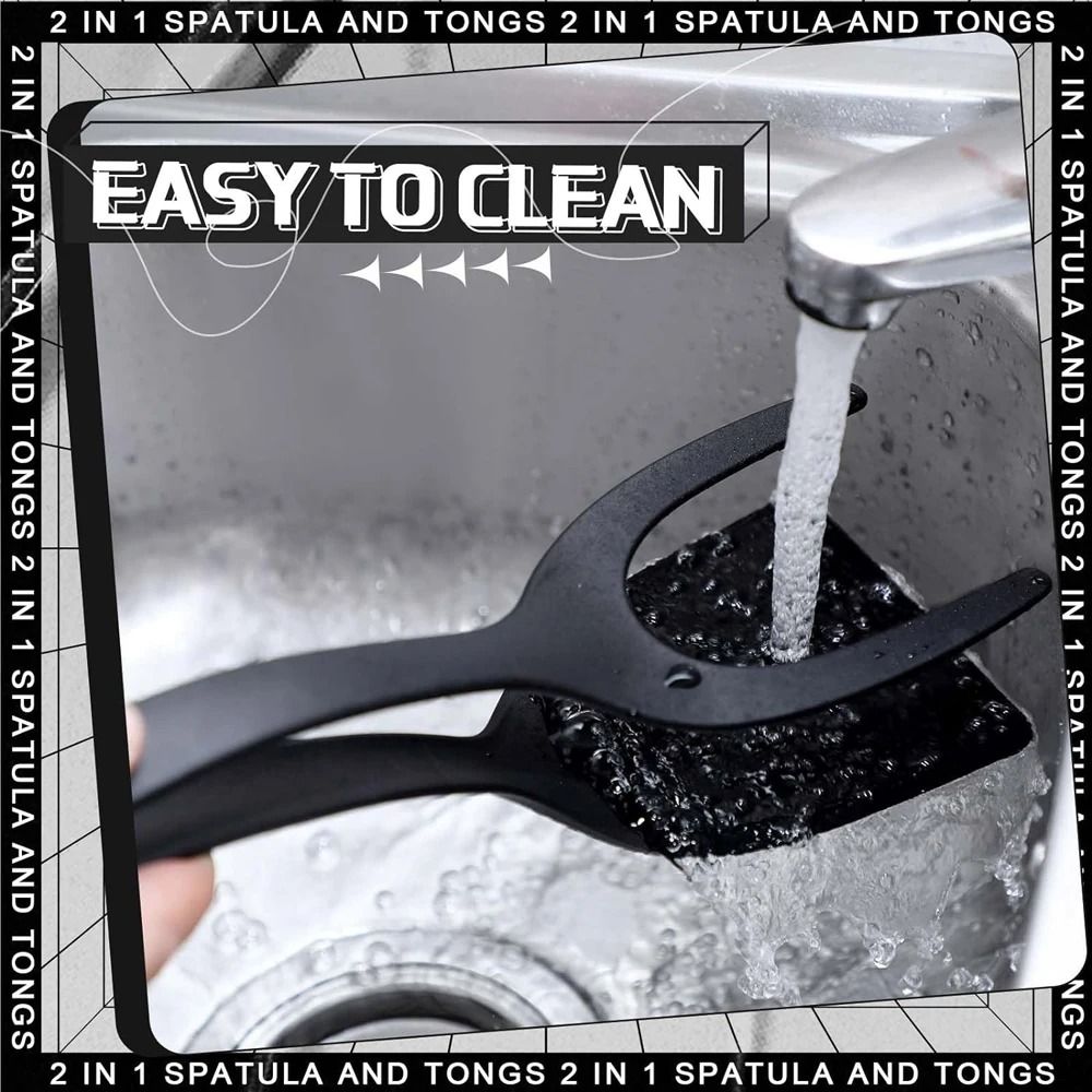 2in1 Grip And Flip Spatula Tongs 5