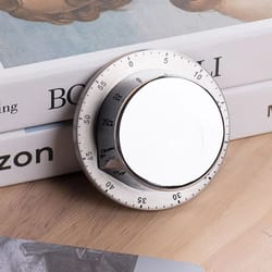 magnetic stainless steel mechanical kitchen timer