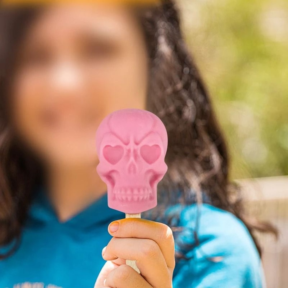 6Cavity Skull Silicone Popsicle Ice Mold 5