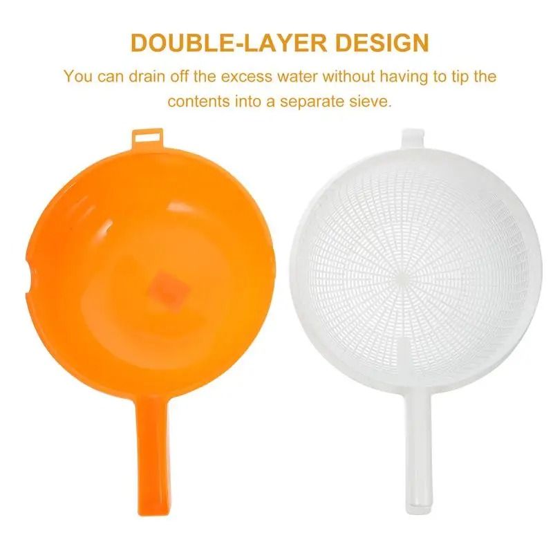 DualLayer Precision Handled Colander Basin Set 6