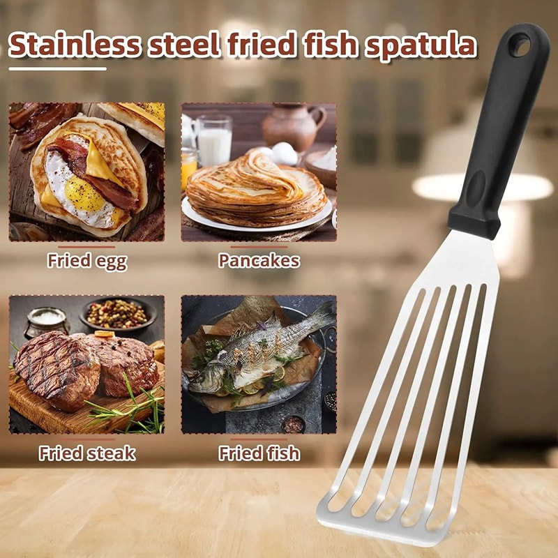 Stainless Steel Slotted Fish Spatula 2