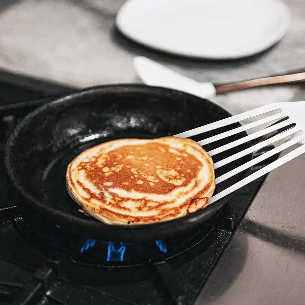 Stainless Steel Slotted Fish Spatula 4