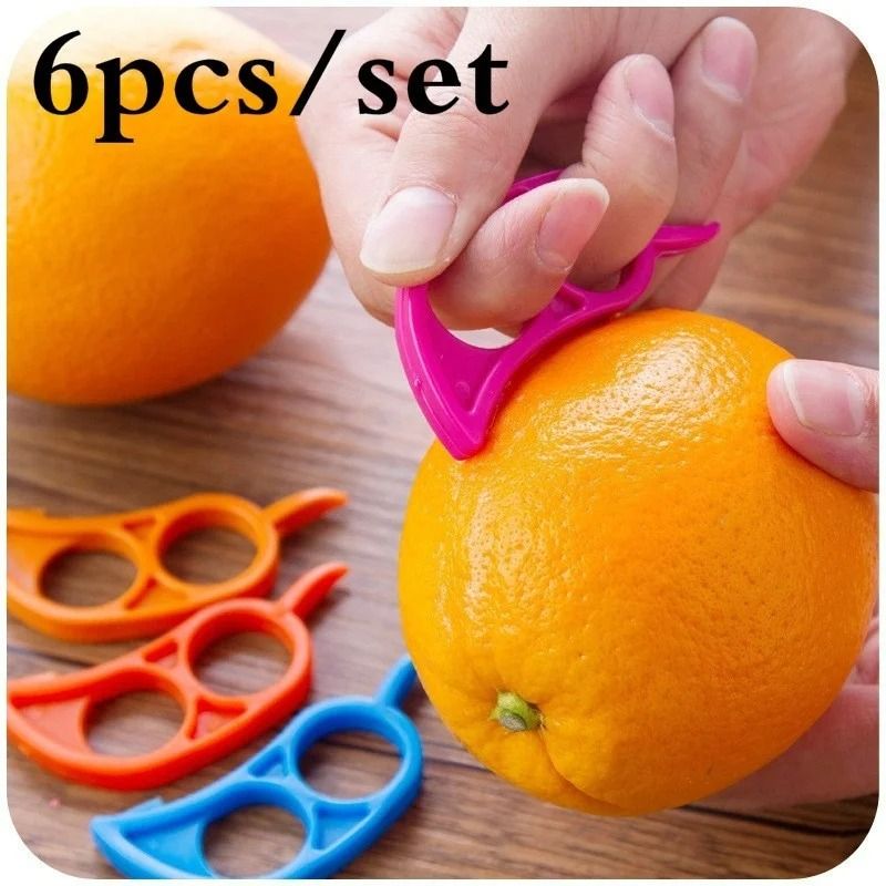 6Piece MultiColor Citrus Slicer Easy Opener Set 1