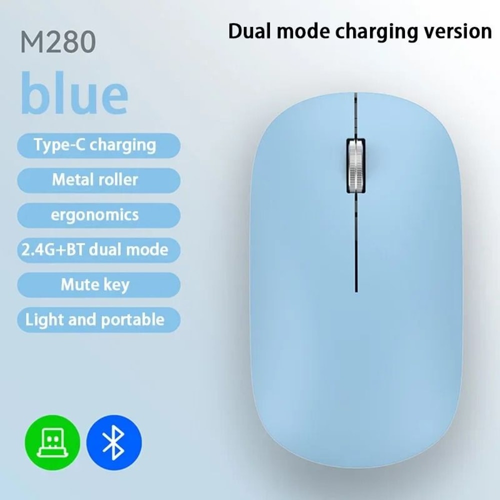 DualMode Silent Wireless Mouse 10