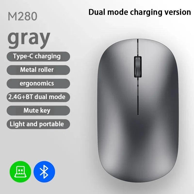 DualMode Silent Wireless Mouse 12