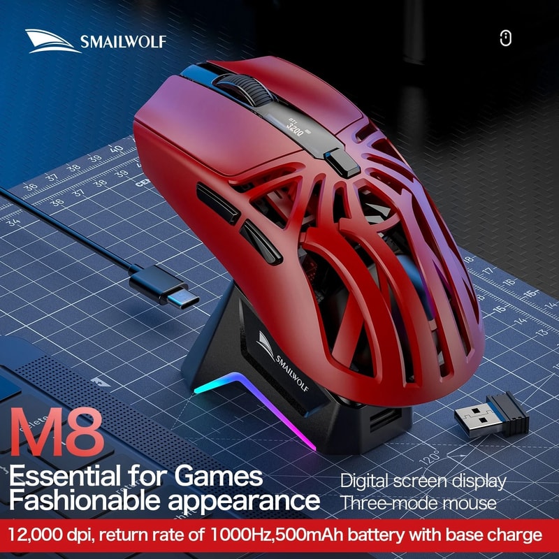UltraLightweight TriMode Optical Gaming Mouse 5