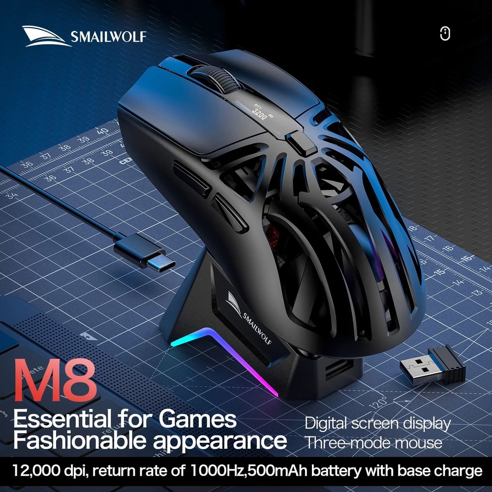 UltraLightweight TriMode Optical Gaming Mouse 7