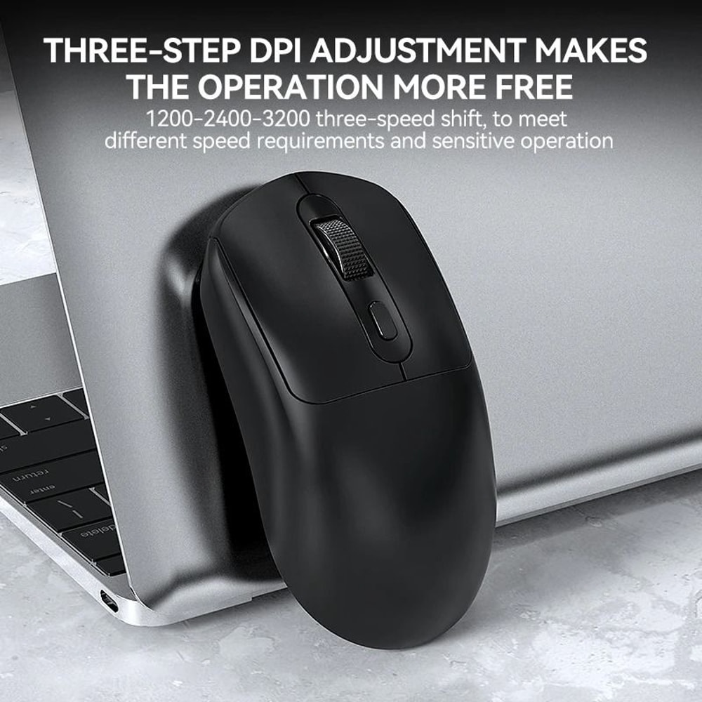 Ergonomic RGB Silent Wireless Office Mouse 3