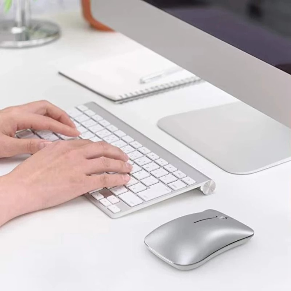 TripleMode Aluminum Silent Wireless Mouse 4