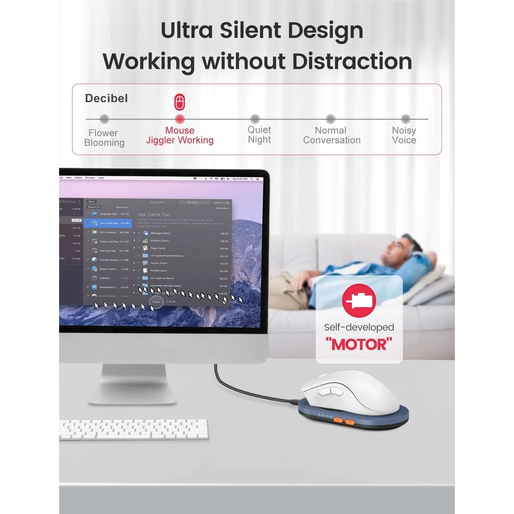 Undetectable Professional Mouse Jiggler With Power Adapter 4