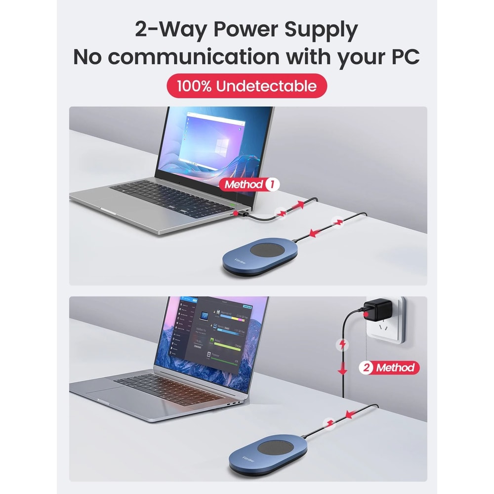 Undetectable Professional Mouse Jiggler With Power Adapter 5