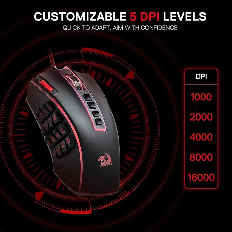 23Button HighPrecision MMO Gaming Mouse 3