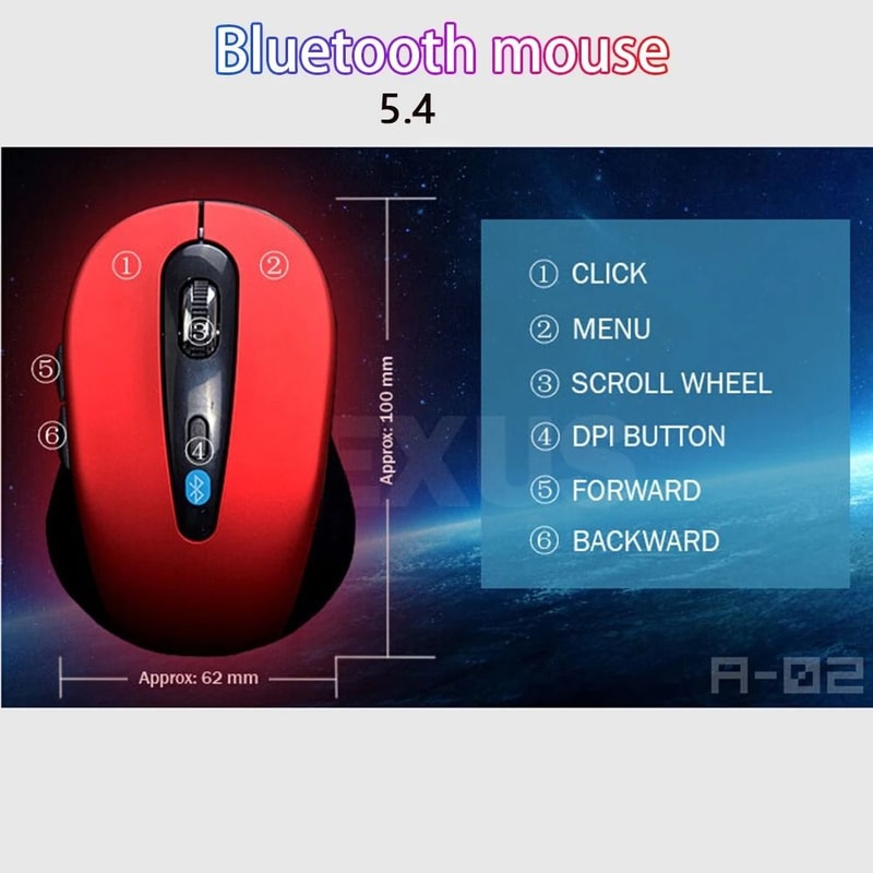 Slim Bluetooth 54 Wireless Mouse 6