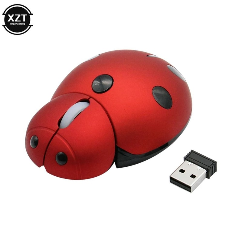 Creative Ladybug Shaped Mini Wireless Mouse 6
