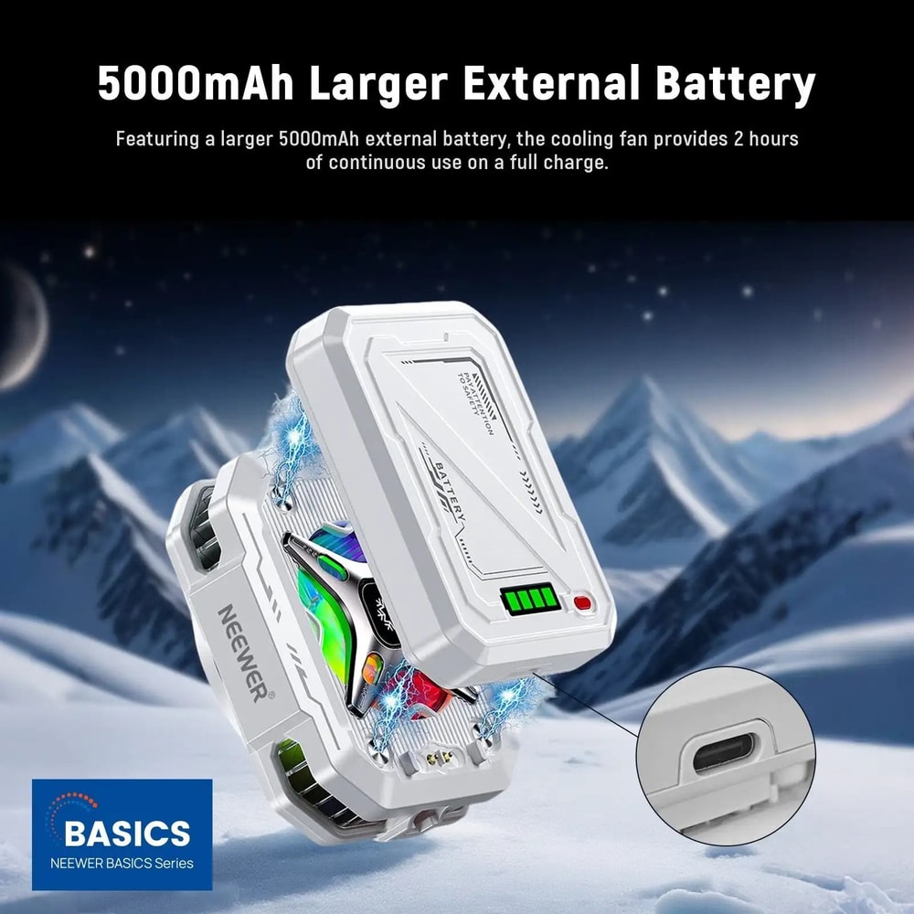 Magnetic Phone Cooler 5000mAh Power Bank Hybrid 1