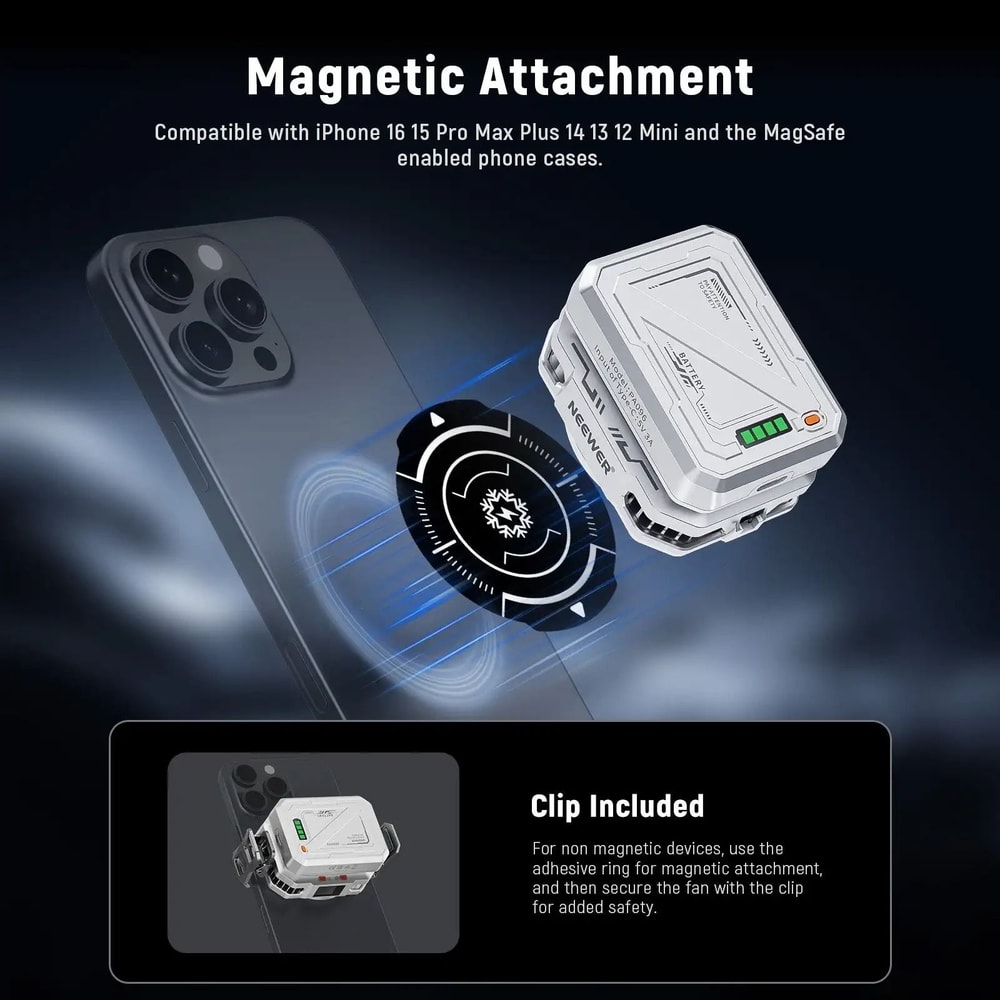 Magnetic Phone Cooler 5000mAh Power Bank Hybrid 2