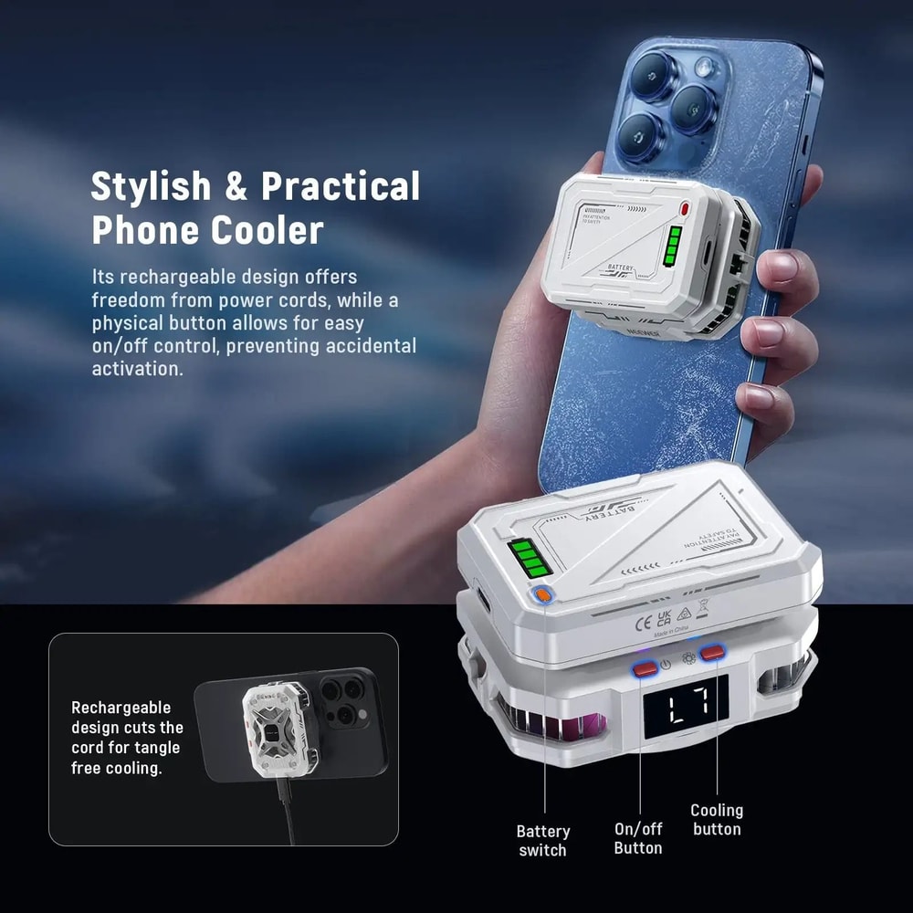 Magnetic Phone Cooler 5000mAh Power Bank Hybrid 3