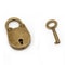 Miniature Vintage Metal Lock And Key Padlock 3