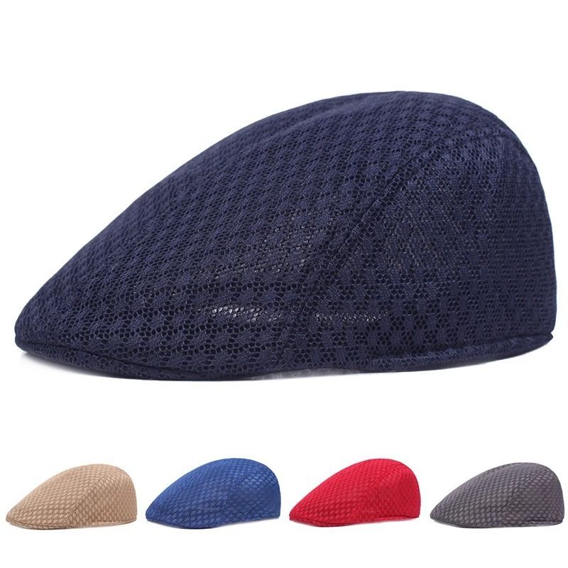 Summer Mesh Flat Cap Casual Beret 0